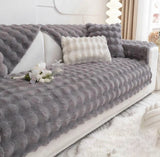 Non-slip Faux Fur Sofa Cover – Super Soft, Fluffy, and Stylish Couch Covers II - Ornate Home
