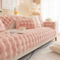 Non-slip Faux Fur Sofa Cover – Super Soft, Fluffy, and Stylish Couch Covers II - Ornate Home