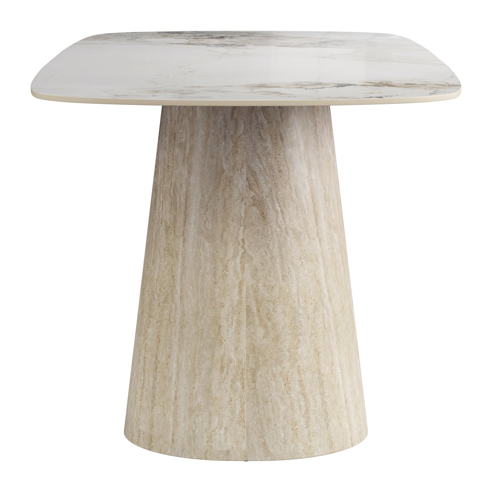 Nooka White & Natural Dining Table - Ornate Home