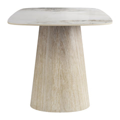 Nooka White & Natural Dining Table - Ornate Home