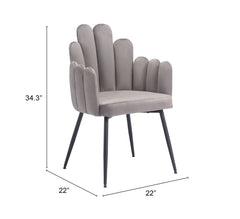 Noosa Gray Dining Chair (Set of 2) - Ornate Home