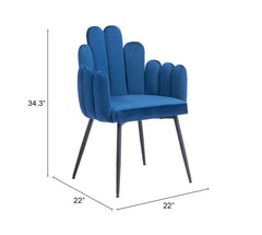 Noosa Navy Blue Dining Chair (Set of 2) - Ornate Home