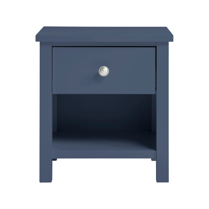 Nora Blue 1-Drawer Nightstand