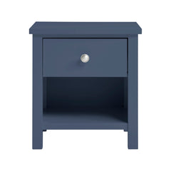 Nora Blue 1-Drawer Nightstand - Ornate Home