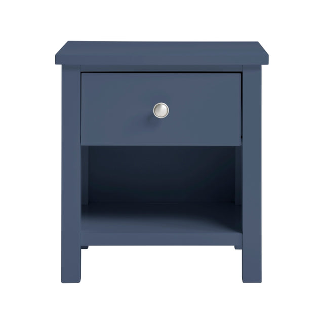 Nora Blue 1-Drawer Nightstand