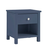 Nora Blue 1-Drawer Nightstand