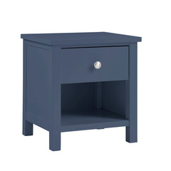 Nora Blue 1-Drawer Nightstand - Ornate Home