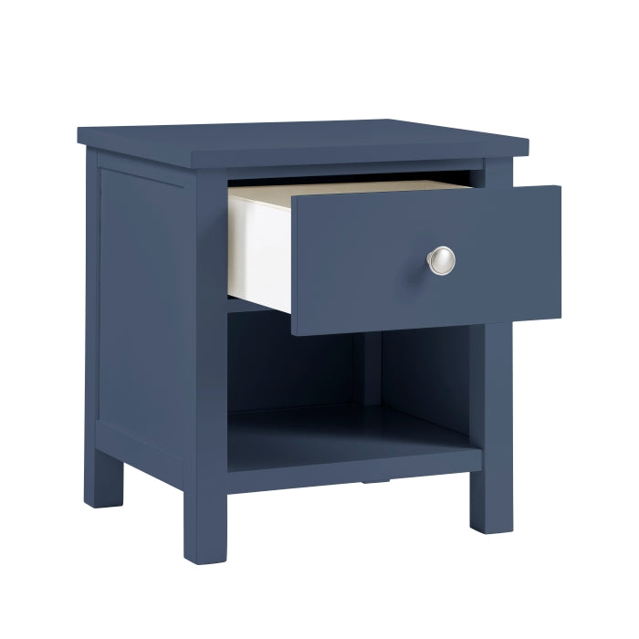 Nora Blue 1-Drawer Nightstand