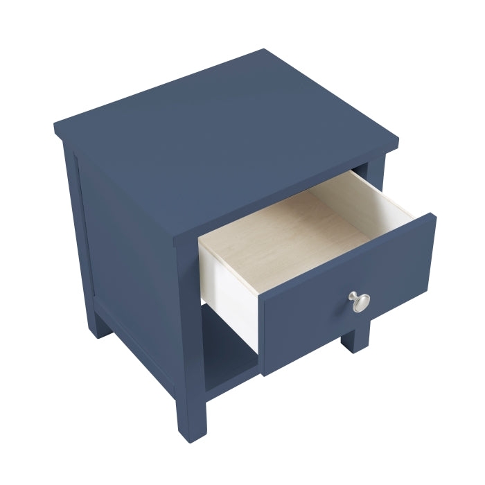 Nora Blue 1-Drawer Nightstand