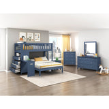 Nora Blue 1-Drawer Nightstand