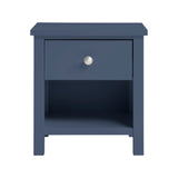 Nora Blue 1-Drawer Nightstand - Ornate Home