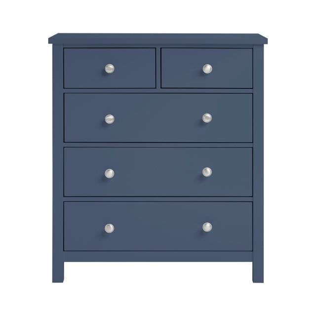 Nora Blue 5-Drawer Chest