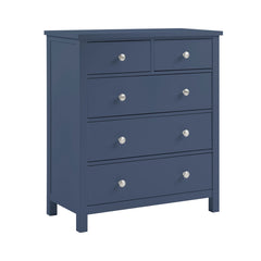 Nora Blue 5-Drawer Chest - Ornate Home
