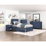 Nora Blue 5-Drawer Chest