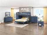 Nora Blue 5-Drawer Chest - Ornate Home