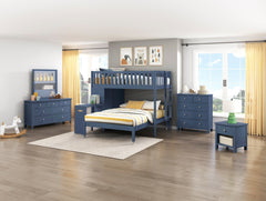 Nora Blue 5-Drawer Chest - Ornate Home