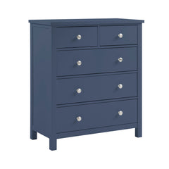 Nora Blue 5-Drawer Chest - Ornate Home