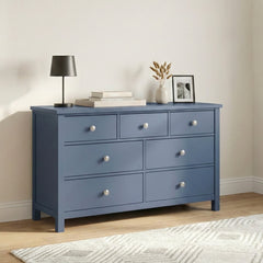 Nora Blue 7-Drawer Dresser - Ornate Home