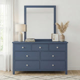 Nora Blue 7-Drawer Dresser - Ornate Home