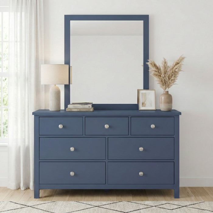 Nora Blue 7-Drawer Dresser - Ornate Home