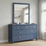 Nora Blue 7-Drawer Dresser - Ornate Home