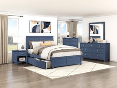 Nora Blue 7-Drawer Dresser - Ornate Home