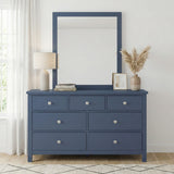 Nora Blue 7-Drawer Dresser - Ornate Home