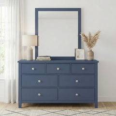 Nora Blue 7-Drawer Dresser - Ornate Home