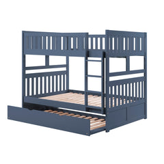 Nora Blue Full Bunk Bed - Ornate Home