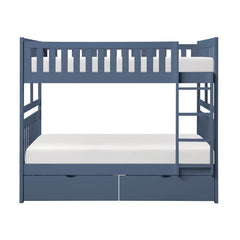 Nora Blue Full Bunk Bed - Ornate Home