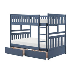 Nora Blue Full Bunk Bed - Ornate Home