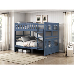 Nora Blue Full Bunk Bed - Ornate Home