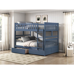 Nora Blue Full Bunk Bed - Ornate Home