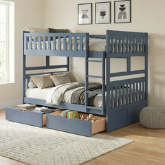 Nora Blue Full Bunk Bed - Ornate Home