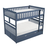 Nora Blue Full Bunk Bed - Ornate Home