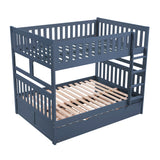 Nora Blue Full Bunk Bed - Ornate Home