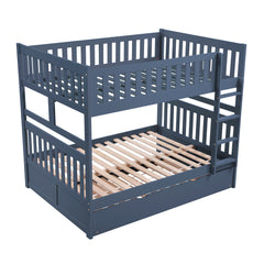 Nora Blue Full Bunk Bed - Ornate Home