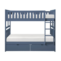 Nora Blue Full Bunk Bed - Ornate Home