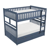 Nora Blue Full Bunk Bed - Ornate Home