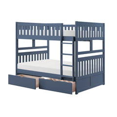 Nora Blue Full Bunk Bed - Ornate Home