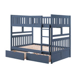 Nora Blue Full Bunk Bed - Ornate Home