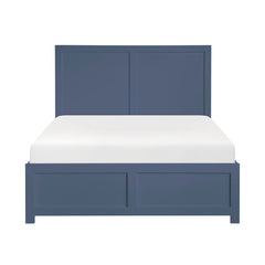 Nora Blue Full Platform Bed - Ornate Home