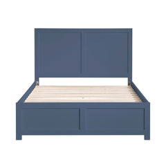 Nora Blue Full Platform Bed - Ornate Home