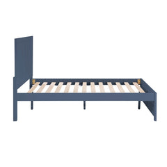 Nora Blue Full Platform Bed - Ornate Home
