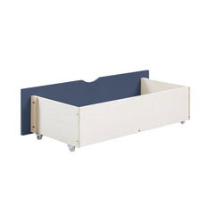 Nora Blue Full Platform Bed - Ornate Home