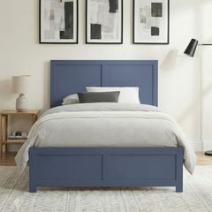 Nora Blue Full Platform Bed - Ornate Home