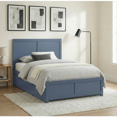 Nora Blue Full Platform Bed - Ornate Home