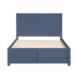 Nora Blue Full Platform Bed - Ornate Home