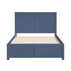 Nora Blue Full Platform Bed - Ornate Home
