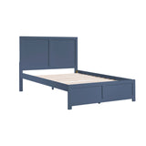 Nora Blue Full Platform Bed - Ornate Home